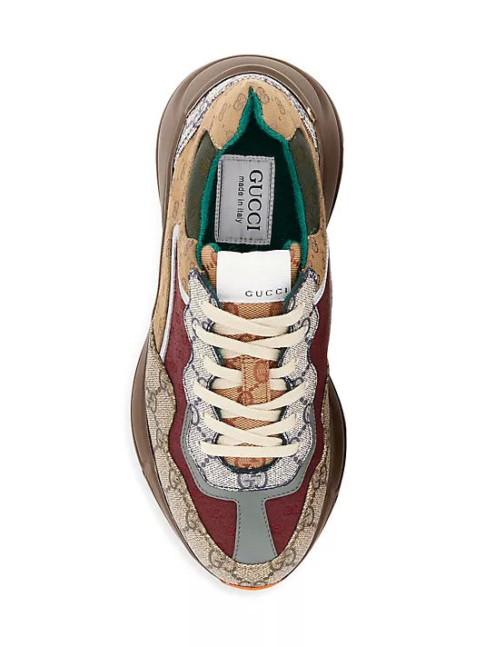 Gucci Multicolor Canvas and Leather Rhyton