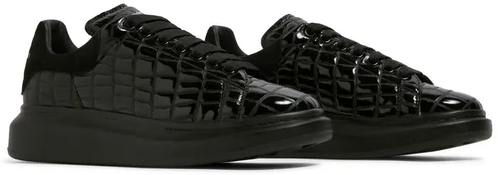 Alexander McQueen Oversized Sneaker 'Black Crocodile'