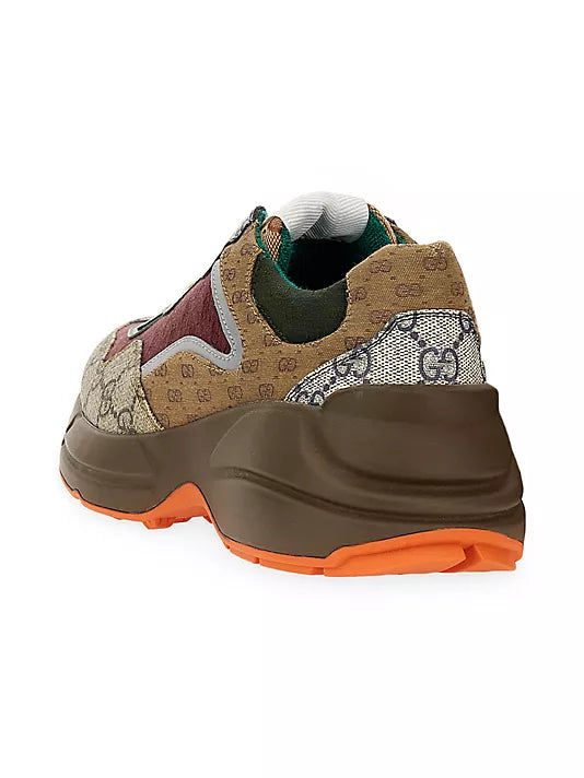 Gucci Multicolor Canvas and Leather Rhyton