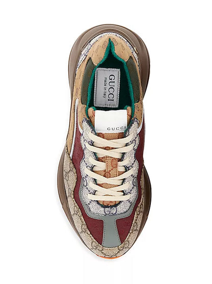 Gucci Multicolor Canvas and Leather Rhyton