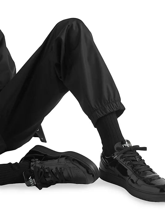 Prada  Downtown Patent Leather Sneakers