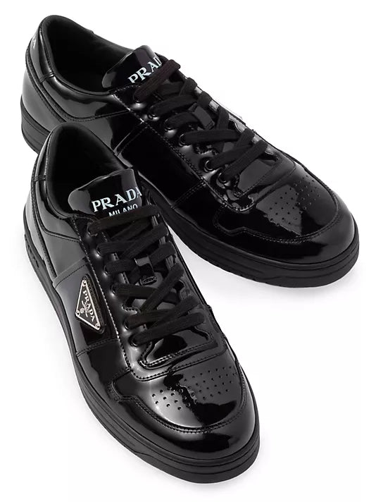 Prada  Downtown Patent Leather Sneakers