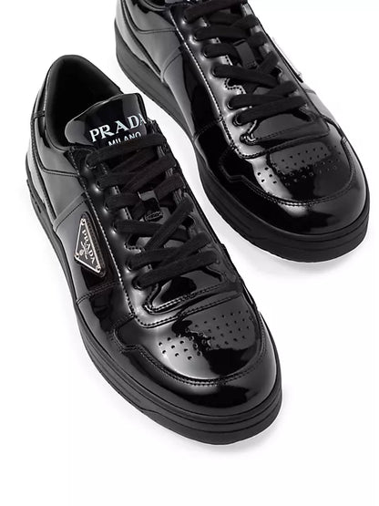 Prada  Downtown Patent Leather Sneakers