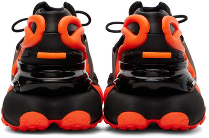 Balmain Black & Orange Unicorn Low-Top Sneakers