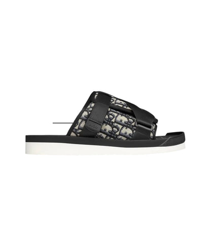 Dior Alpha Sandal 'Dior Oblique - Beige Black'