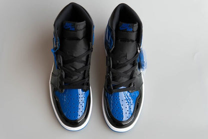 Air Jordan 1 Royal Blue Black Patent