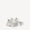 WOMEN'S TRIPLE S GLITTER SPRAY SNEAKER IN WHITE/SILVER