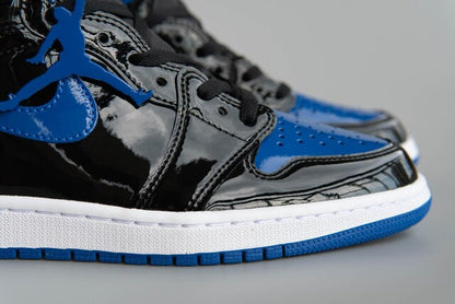 Air Jordan 1 Royal Blue Black Patent