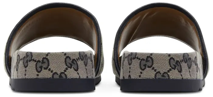 Gucci GG Slide Sandal 'Beige Blue Monogram'