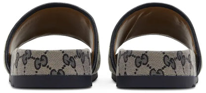 Gucci GG Slide Sandal 'Beige Blue Monogram'