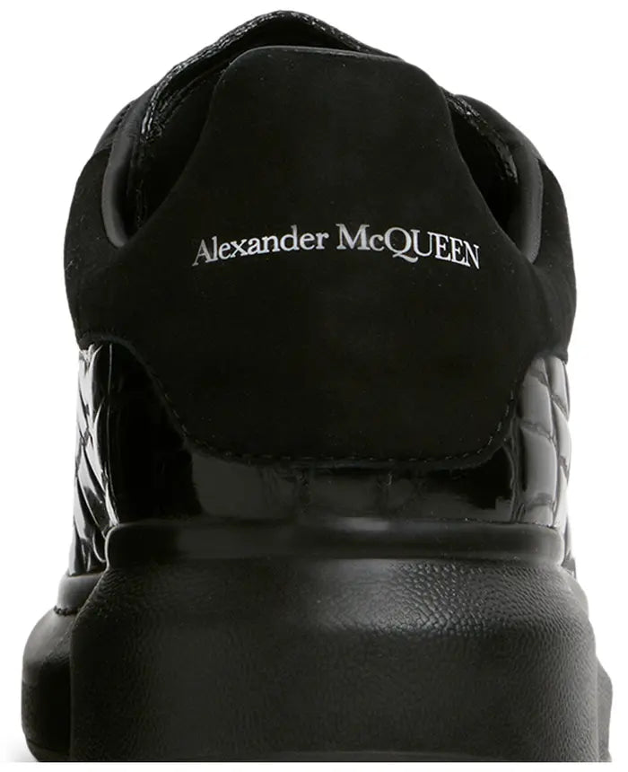 Alexander McQueen Oversized Sneaker 'Black Crocodile'
