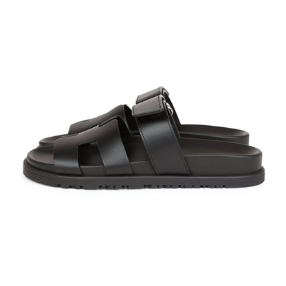 NEW HERMÈS CHYPRE SANDAL BLACK