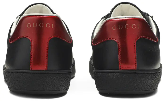 Gucci Ace Stripe Leather 'Black'