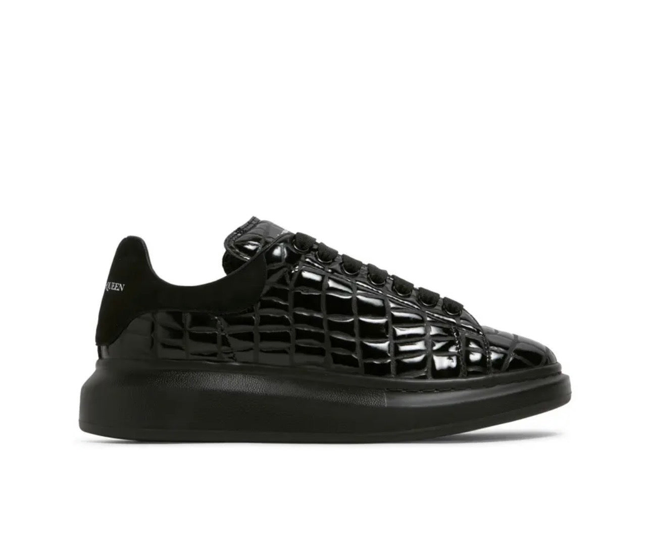 Alexander McQueen Oversized Sneaker 'Black Crocodile'