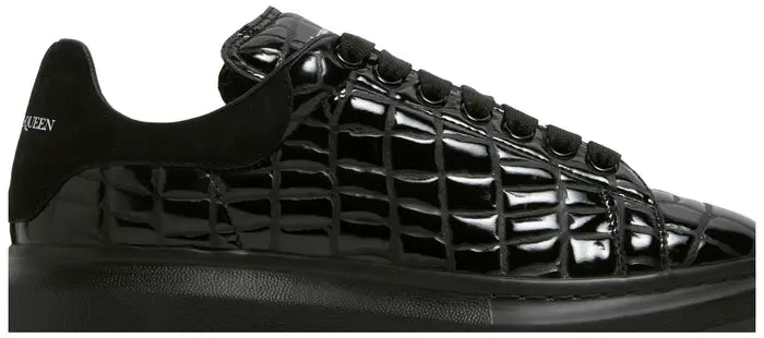 Alexander McQueen Oversized Sneaker 'Black Crocodile'