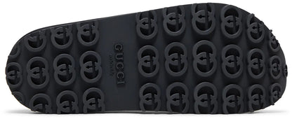 GucciInterlocking G slide sandal 'Black Rubber'