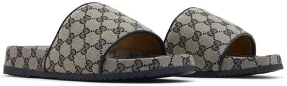 Gucci GG Slide Sandal 'Beige Blue Monogram'