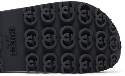 GucciInterlocking G slide sandal 'Black Rubber'