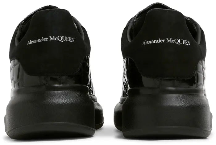 Alexander McQueen Oversized Sneaker 'Black Crocodile'