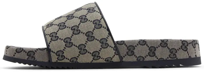 Gucci GG Slide Sandal 'Beige Blue Monogram'