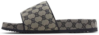 Gucci GG Slide Sandal 'Beige Blue Monogram'