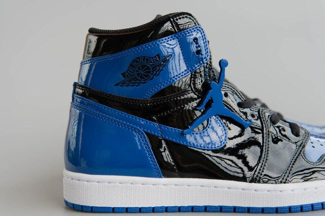 Air Jordan 1 Royal Blue Black Patent