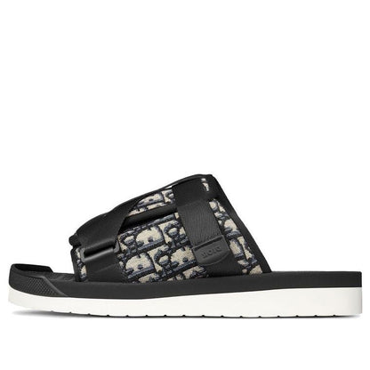 Dior Alpha Sandal 'Dior Oblique - Beige Black'