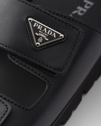 PRADA
Black Leather Slides