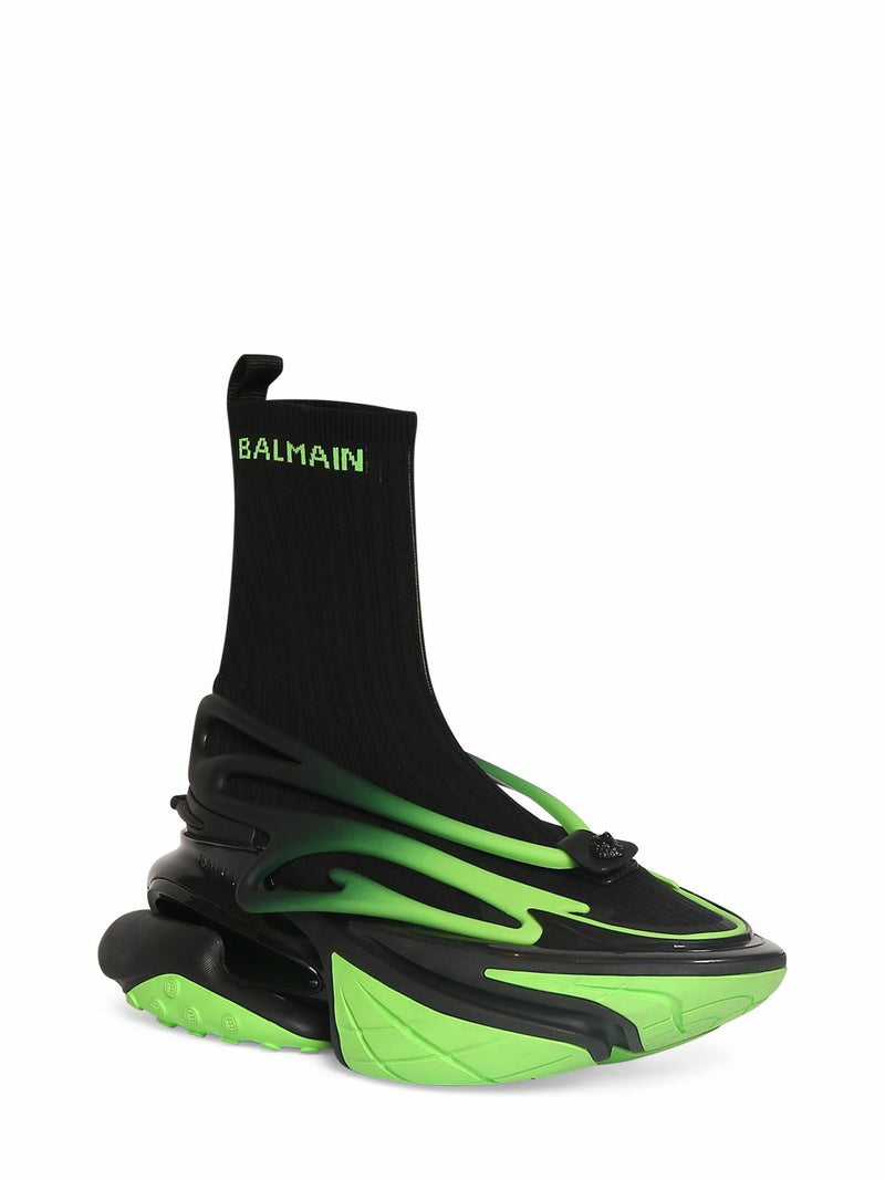 BALMAIN - Unicorn High Top Sneakers