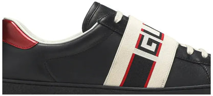 Gucci Ace Stripe Leather 'Black'