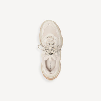 MEN'S TRIPLE S CLEAR SOLE SNEAKER IN WHITE