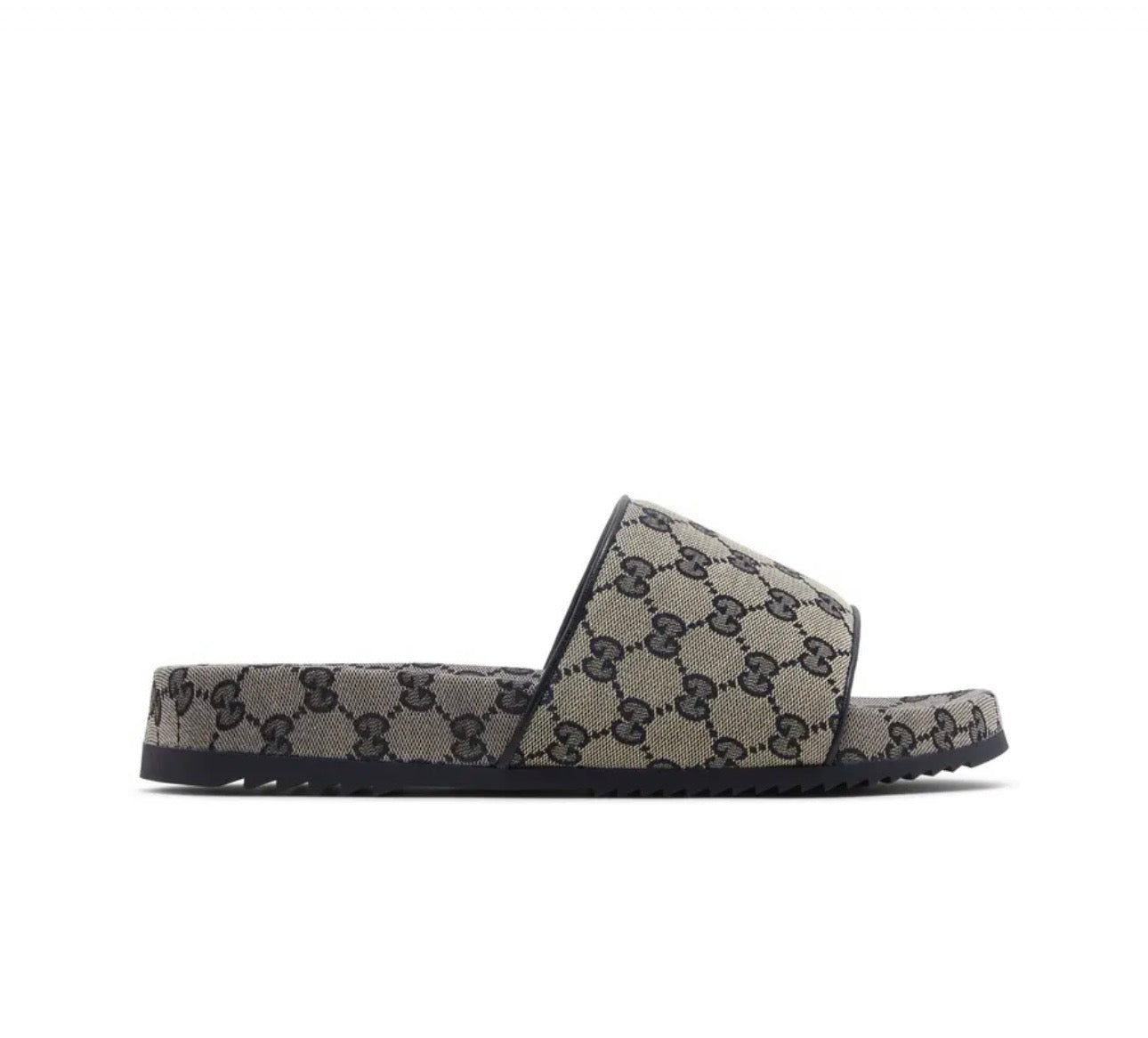 Gucci GG Slide Sandal 'Beige Blue Monogram'