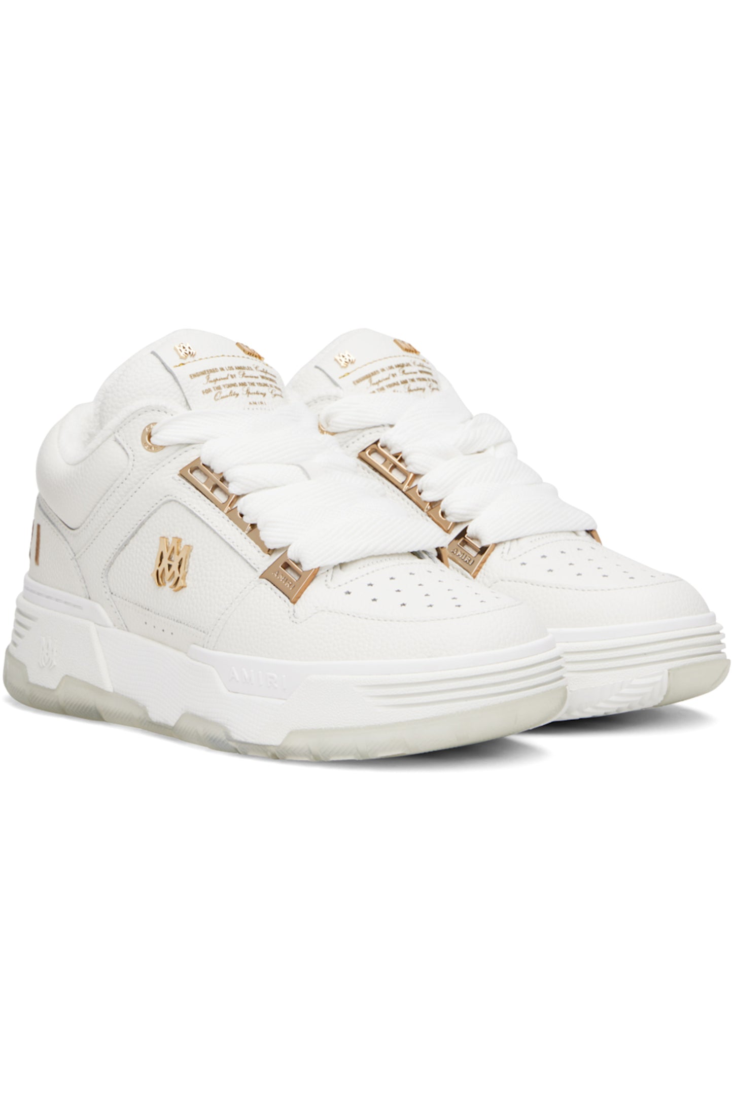 AMIRI
White Metallic MA-1 Sneakers