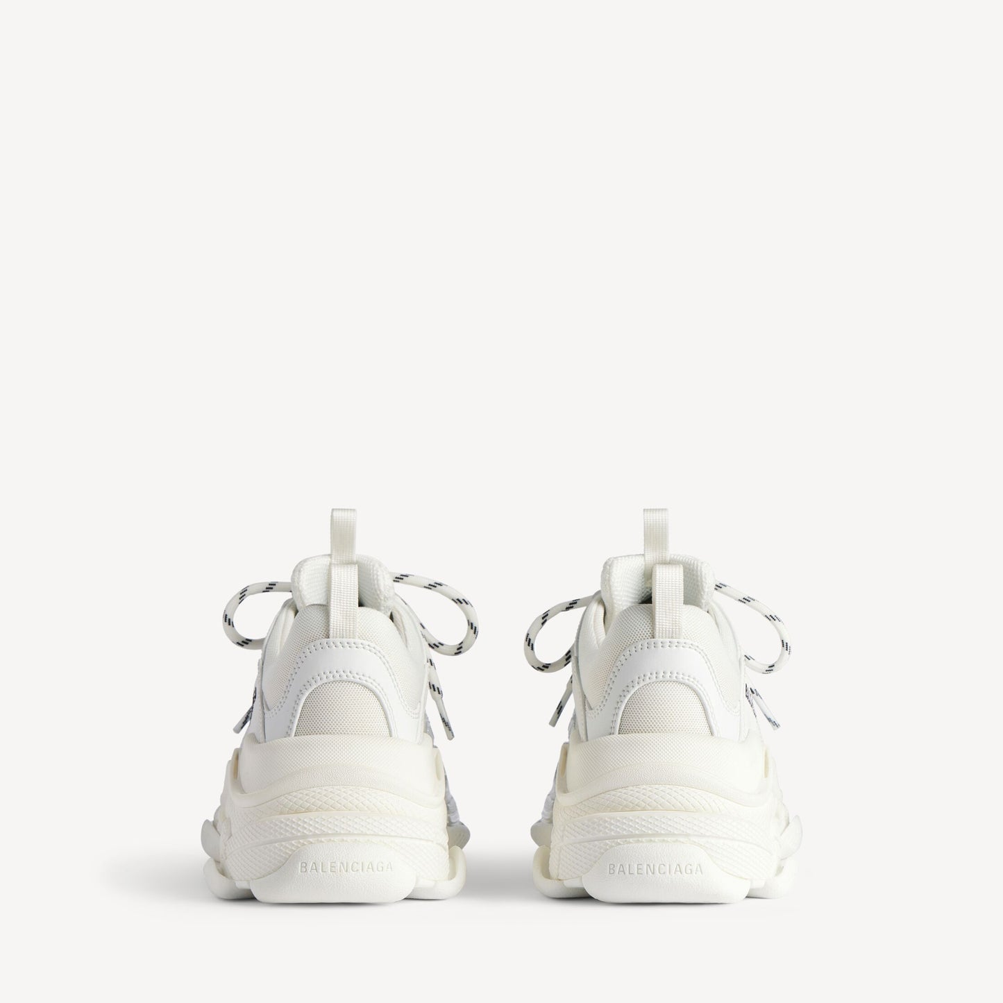 WOMEN'S TRIPLE S GLITTER SPRAY SNEAKER IN WHITE/SILVER