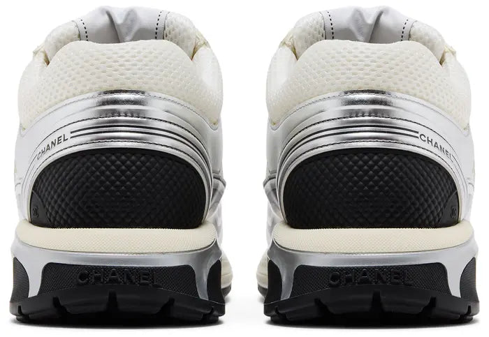 Chanel CC Logo Sneaker 'White Silver'