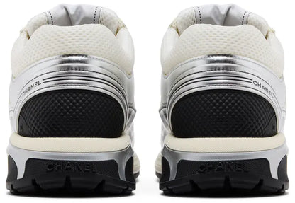 Chanel CC Logo Sneaker 'White Silver'