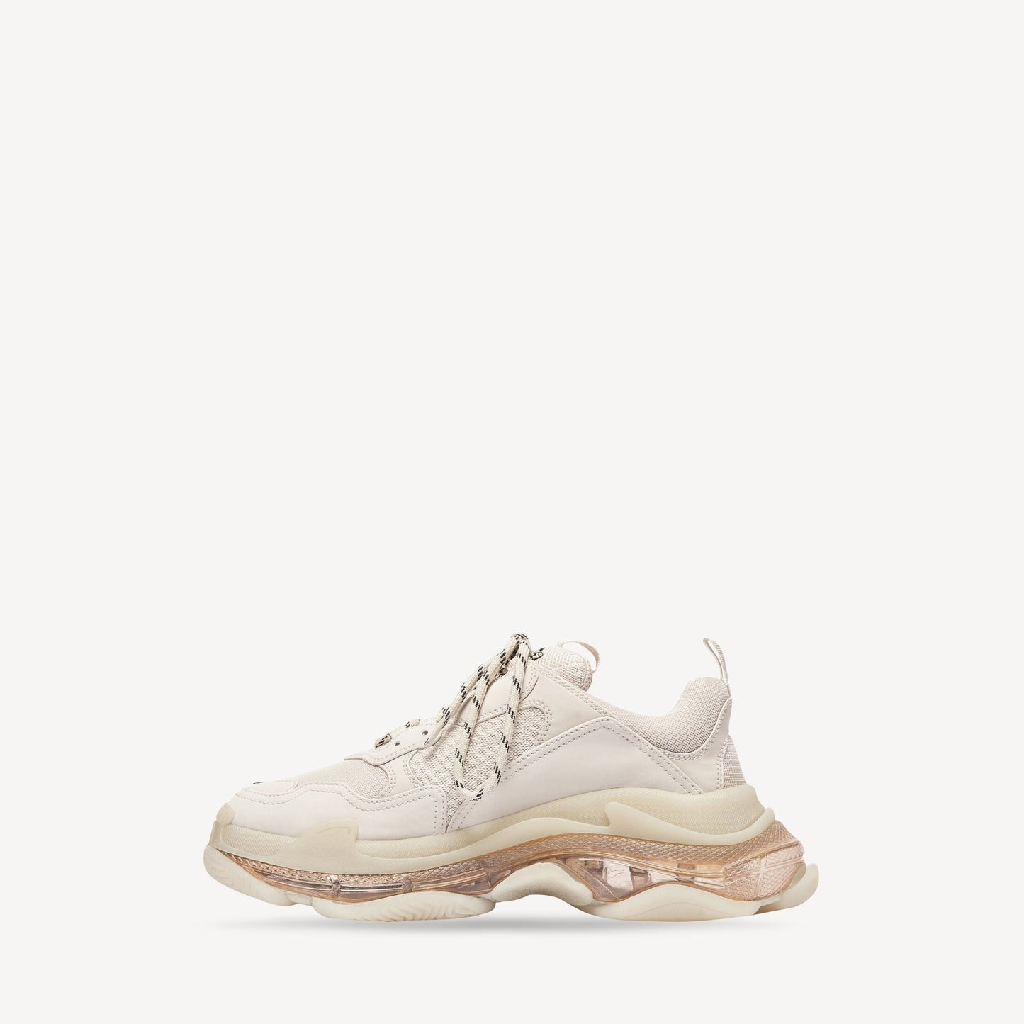 MEN'S TRIPLE S CLEAR SOLE SNEAKER IN WHITE
