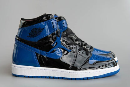 Air Jordan 1 Royal Blue Black Patent