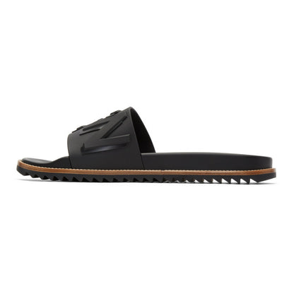 Fendi Black Rubber Fendi Vocabulary Slides