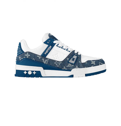 Louis Vuitton Wmns Trainer 'Monogram Denim - Light Blue'